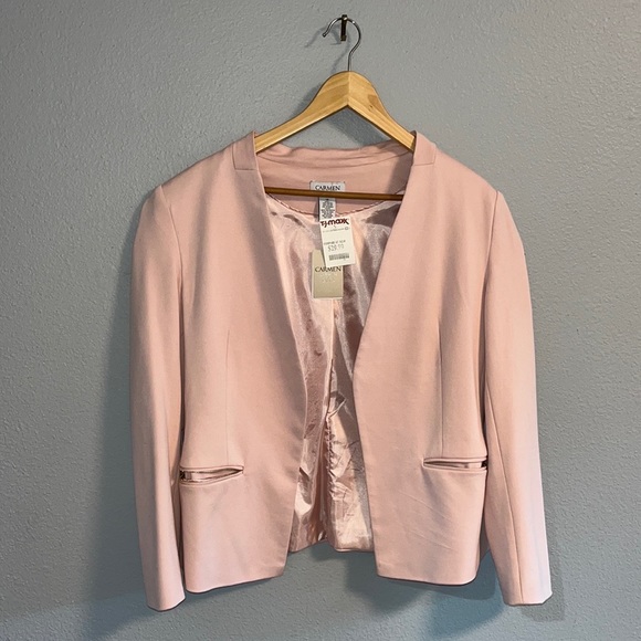 Carmen Marc Valvo Jackets & Blazers - Carmen Marc Valvo Pink blazer